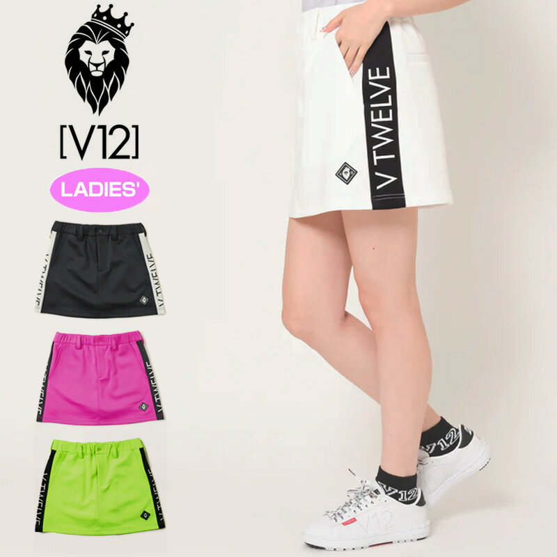 V12 ゴルフ スカート SIDE LOGO SKIRT V122310-SK02 ヴィ・トゥエルヴ 【新品】3SS2 サイドライン ゴ...