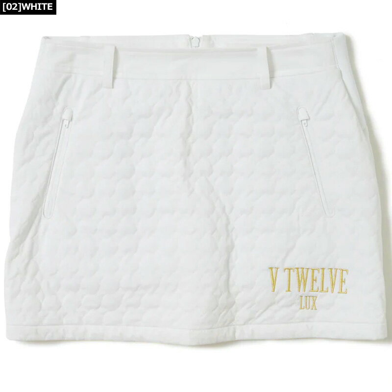 V12 ゴルフ キルティング スカート LX QUILT SKIRT VLX2220-SK01 ヴィ・トゥエルヴ 【新品】RCBR ゴルフウェア レディース スコート V12 GOLF NOV3