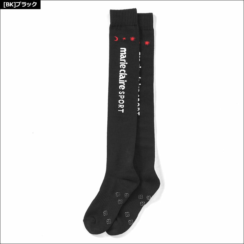 マリクレール レディース 消臭 ニーハイソックス 713934 marie claire 【メール便発送】【新品】SAAR ゴルフウェア 靴下 マリクレ 女子 JUN2