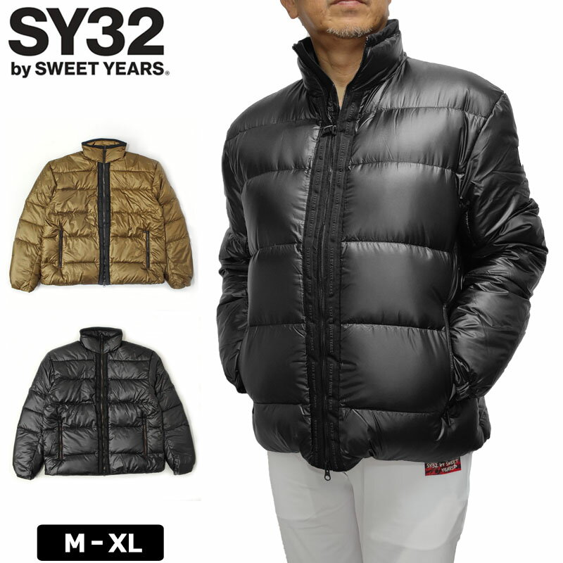 SY32 GOLF メンズ 長袖ダウンジャケット フルジップ PERTEX DOWN JACKET SYG-2104 ゴルフ【新品】2WF2 エスワイ ジャケット ゴルフウェア メンズウェア