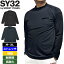 SY32 GOLF メンズ モックネック 長袖 シャツ ストレッチ 軽量 耐摩擦 高耐久 STRETCH HONEYCOMB MOCK N..
