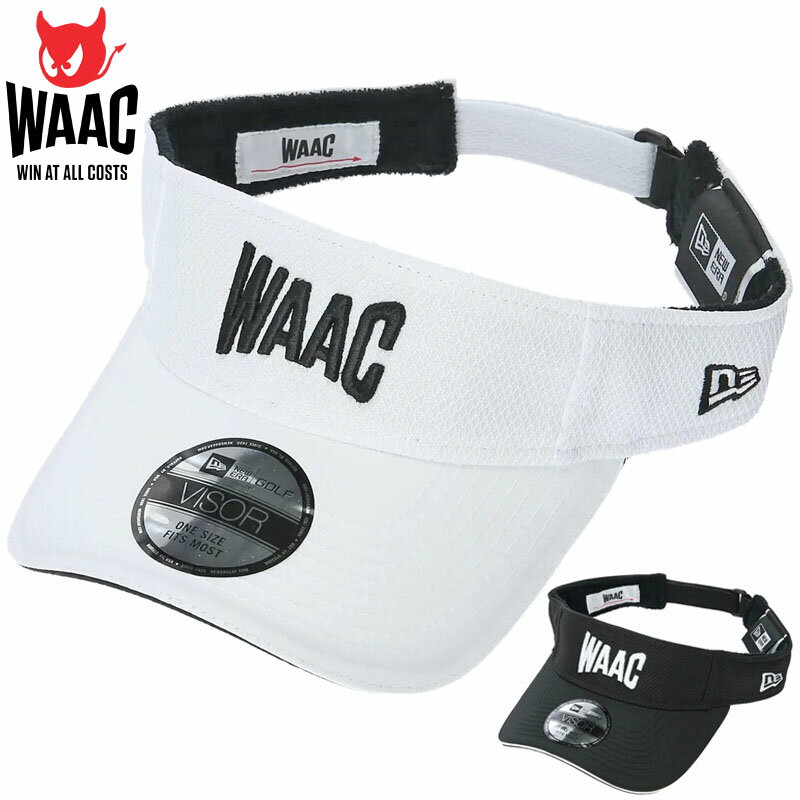 ニューエラ 帽子（メンズ） WAAC ワック メンズ NEW ERA コラボ サンバイザー 072232830 【新品】3SS2 ニューエラ 立体ロゴ 立体 3D 帽子 サンバイザー JUN1