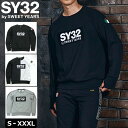 SY32 メンズ ボックスロゴ スウェット SAGARA WAPEEN BOXLOGO P/O CREW 13506 クルーネック トレーナー【新品】3WF2 エスワイサーティートゥ 長袖 スポーツウェア ゴルフウェア メンズウェア SEP3