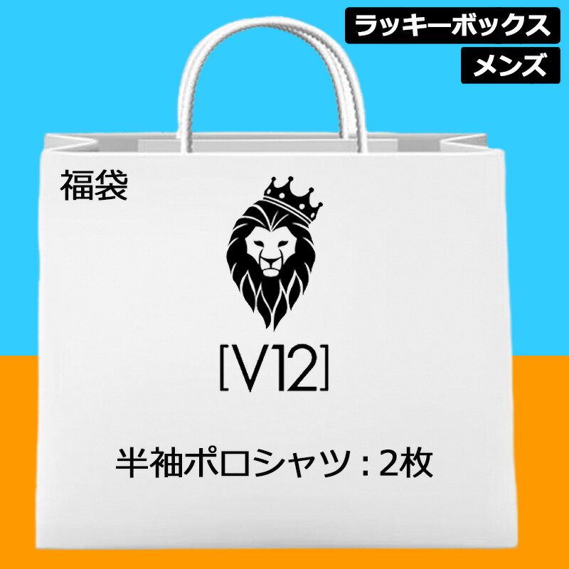 【超お買い得の2枚セット】V12 ゴルフ メンズ 福袋 半袖ポロシャツ 2枚セット 【新品】 ヴィ トゥエルヴ ラッキーボックス ゴルフウェア 半そで おしゃれ V12 GOLF