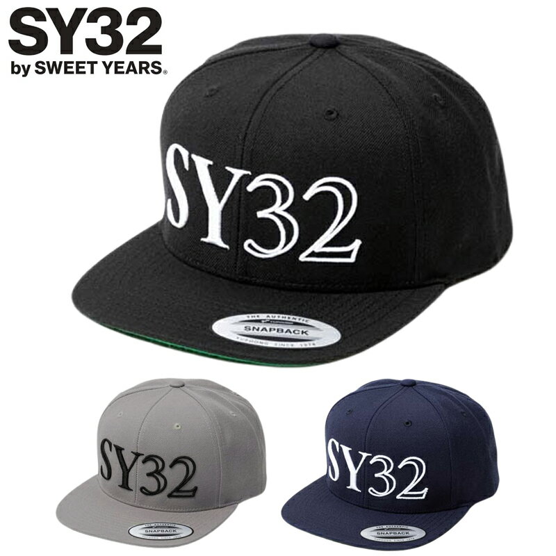 楽天サードウェイブ ゴルフ＆スポーツSY32 メンズ スナップバック フラットキャップ 14581 3D LOGO SNAPBACK CAP 【新品】TCBR 帽子 エスワイ フラットビル 平つば スポーツ ストリート ファッション SEP3