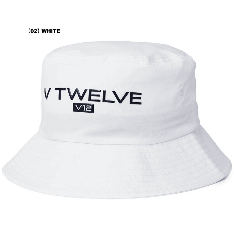 V12 ゴルフ 2025 ポケッタブル バケットハット 収納袋付き POCKETABLE HAT V122510-CP06 ヴィ・トゥエルヴ 【新品】25SS ゴルフウェア 帽子 ハット 刺繍 V12 GOLF