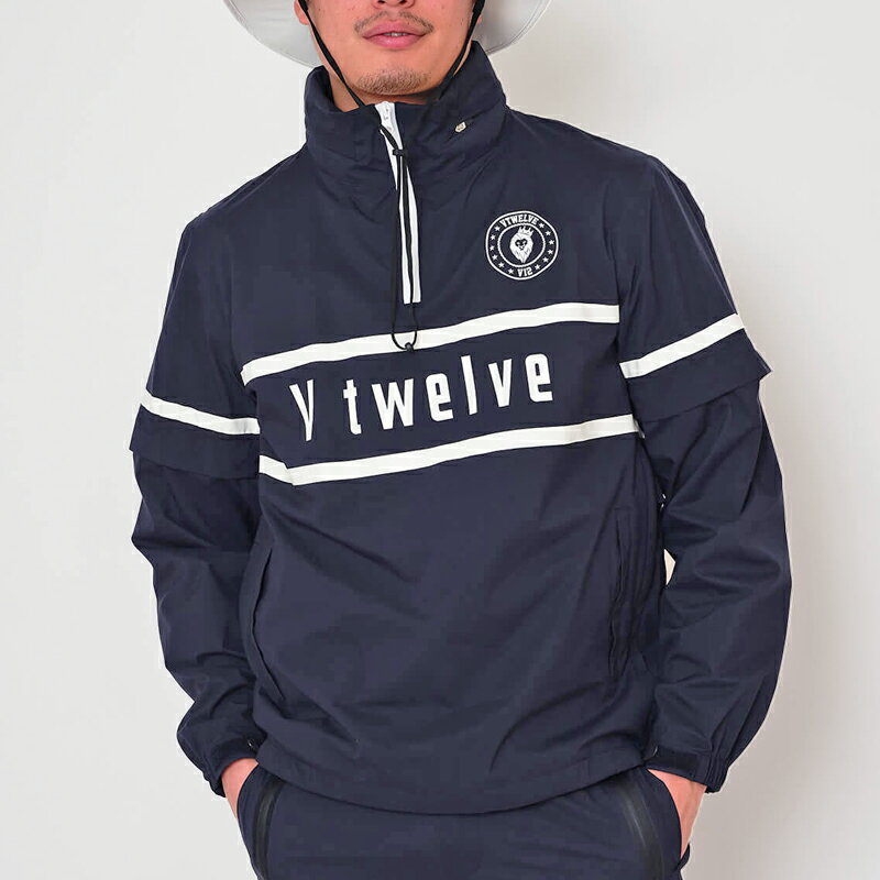 V12 ����� 2025 ��� Ĺµ �ϡ��ե��å� 2WAY �쥤�󥸥㥱�å� ��Ǽ�������դ� H/Z RAIN JKT V122510-JK02 �������ȥ������ �ڿ��ʡ�25SS �쥤�󥦥��� V12 GOLF