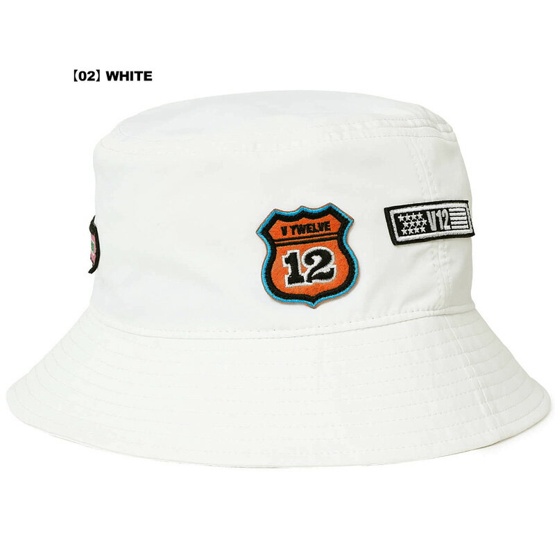 V12 ゴルフ 2025 バケットハット WAP HAT V122520-CP10 ヴィ・トゥエルヴ 【新品】25FW ゴルフウェア 帽子 ハット ワッペン V12 GOLF SEP1