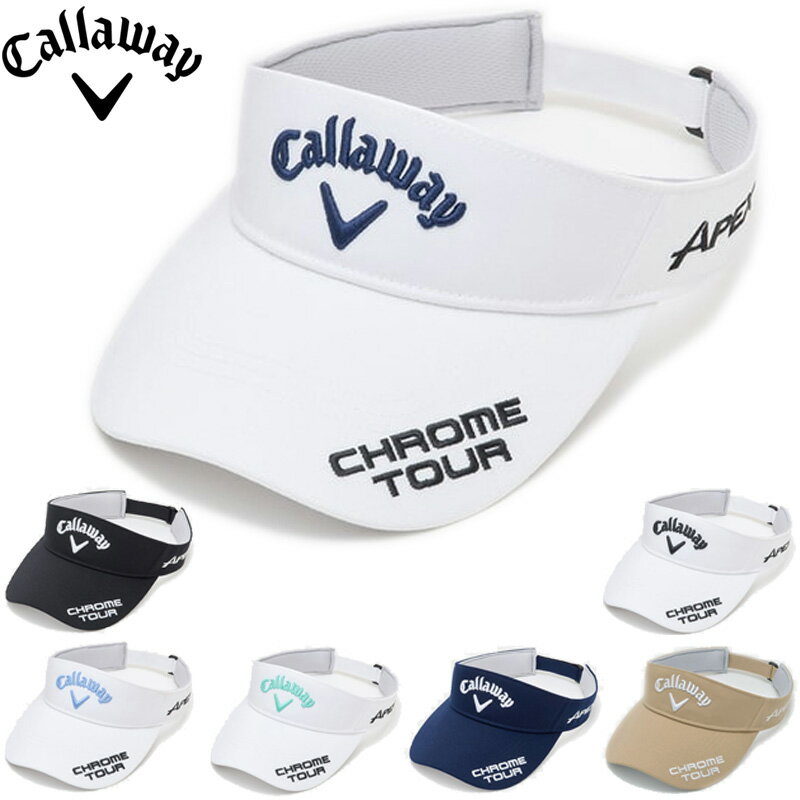 CALLAWAY - キャロウェイ メンズ バイザー TOUR RTW VISOR 25 JM C25990108【新品】サンバイザー UAAR Callaway ゴルフウェア 帽子 OCT3