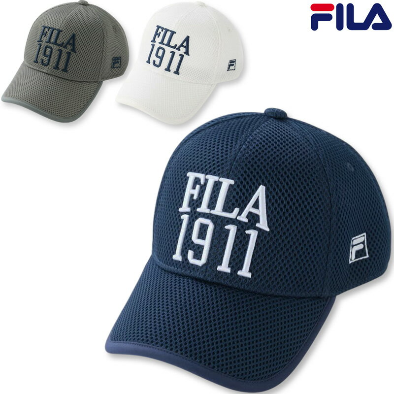 FILA Golf - フィラ ゴルフ 2026 メッシュキャップ 高通気 吸汗速乾 ストレッチ 746932 FILA Golf 【新品】26SS 746-932 ゴルフウェア 帽子 メンズ レディース ユニセックス APR1