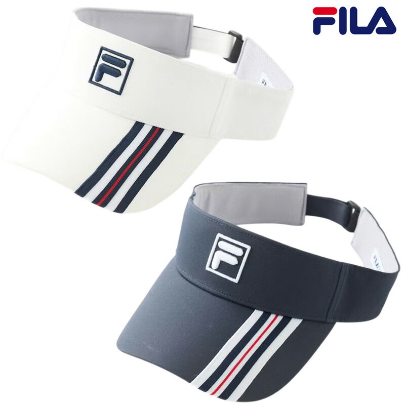 FILA Golf - フィラ ゴルフ 2026 バイザー 746934 撥水 高通気 吸汗速乾 ツイル素材 FILA Golf 【新品】26SS ベーシック シンプル サンバイザー ゴルフウェア 帽子 メンズ レディース MAR3