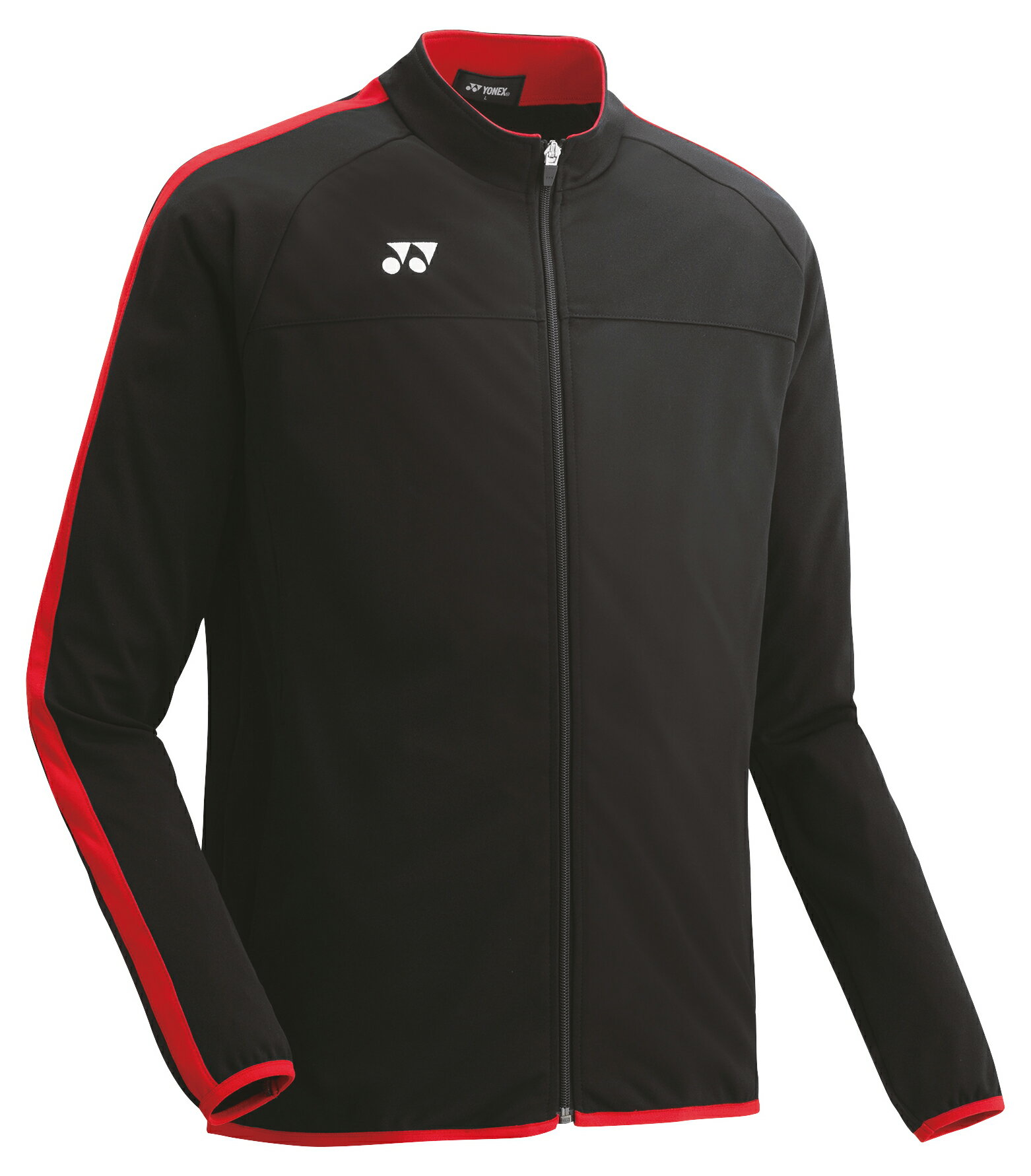 YONEX ヨネックス トレーニングトップ 長(zhǎng)袖ジャケット FW5007 187 ブラック/レッド サッカー ウェア 男女共用 ユニ メンズ スポーツ テニス