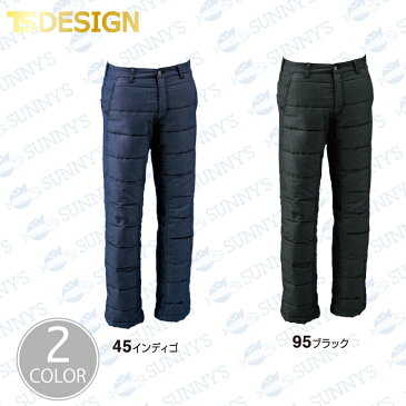 【宅急便送料450円!!】TS design【846242】ストレッチ中綿キルティングパンツ 5L 防寒 透湿 ストレッチ フリース おしゃれ かっこいい デザイン 作業服 作業着 ティーエスデザイン 秋冬 激安 メンズ レディース S M L 2L 3L 4L 5L 6Lサイズ【正規品】