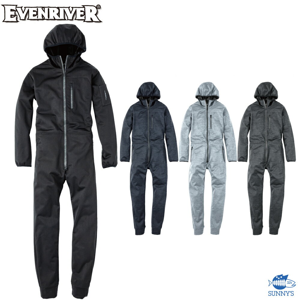 【宅急便送料450円!!】イーブンリバー EVENRIVER【R140】4L 防風ストレッチカバーオール つなぎ 続服 防寒服 防寒着 上着 アウター 作業服 作業着 仕事着 メンズ レディース 激安【正規品】