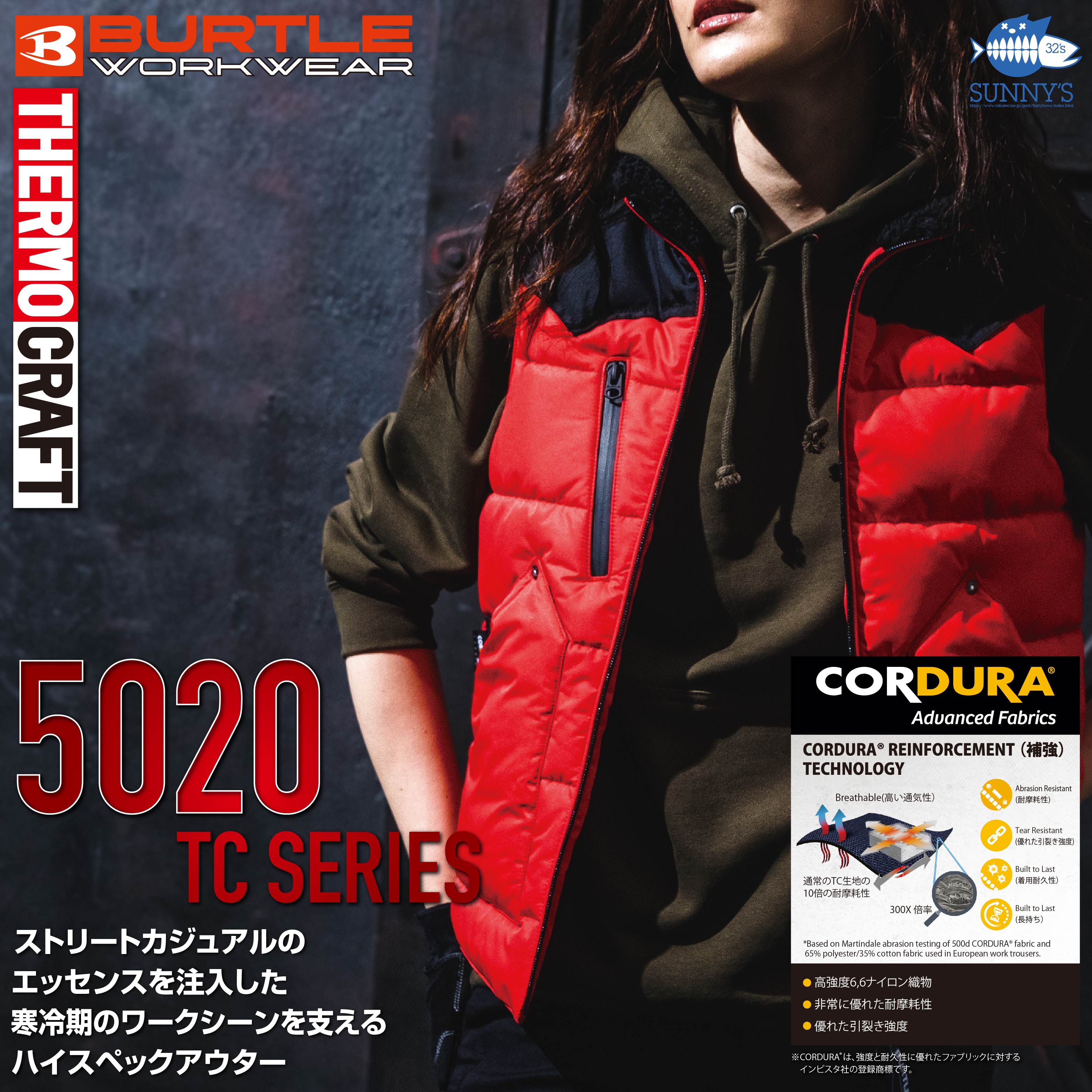 [ 在庫有り！] BURTLE(バートル) サーモクラフト対応 防寒ジャケット S-XL 秋冬 防風 保温 撥水 耐水 ダブルジップ仕様 男女兼用 ユニセックス 作業着 作業服