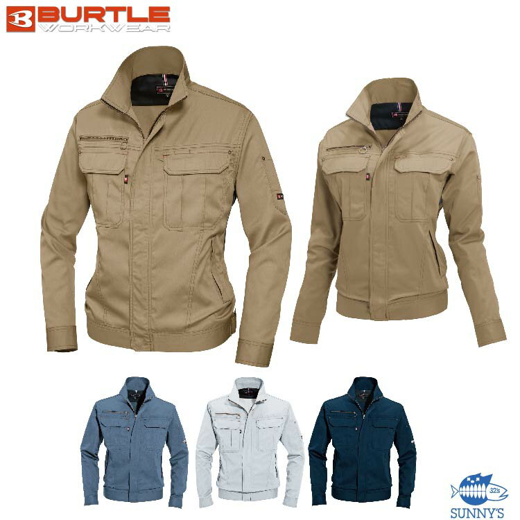乐天商城 - BURTLE(バートル) 6101 ジャケット SS-5L 春夏 制電ケア設計 TCライトチノ 男女兼用 作業着 作業服