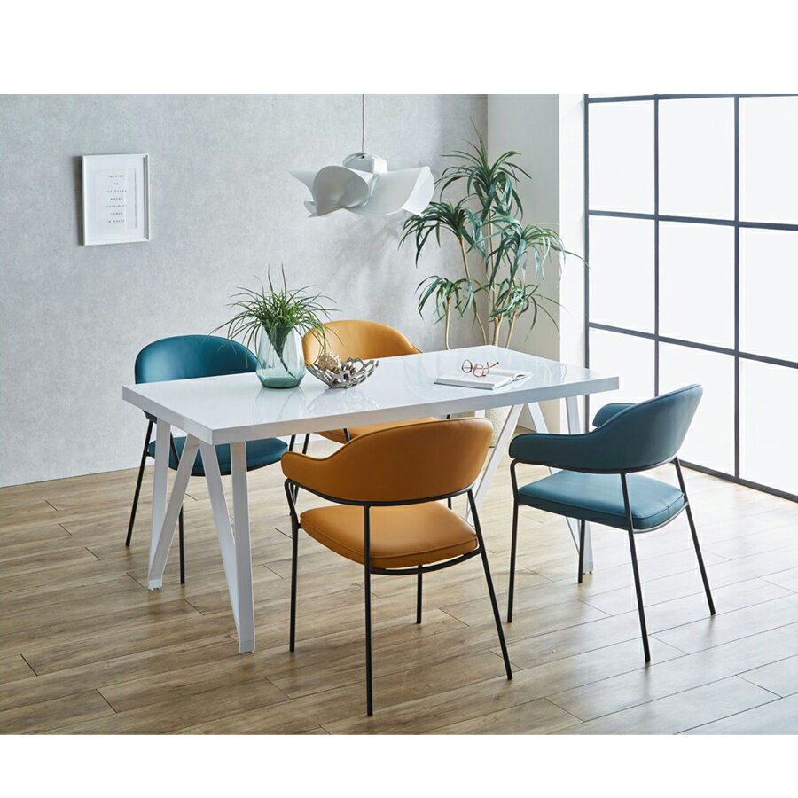 【クーポン発行中 26日23:59まで】 テーブル ダイニングテーブル セット おしゃれ かわいい 鏡面仕上げ ホワイト ウォールナット ブラウン 4人用 食卓 幅160 奥行80 高 さ72 天板48 スタイリッシュ シンプル シャープ