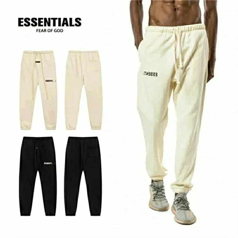 Rakuten - ESSENTIALS エッセンシャルズ パンツ フロントロゴ ビッグパンツ 長ズボン パンツ 男女兼用　オーバーサイズ