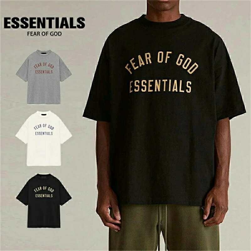 乐天商城 - エッセンシャルズ ESSENTIALS 大きいサイズ半袖シャツ Tシャツ オーバーサイズ 薄手 オシャレ カッコイイ夏T-shirt メンズ レディース カッコイイ通気性 ファッシュ 半袖 男女兼用 3colors