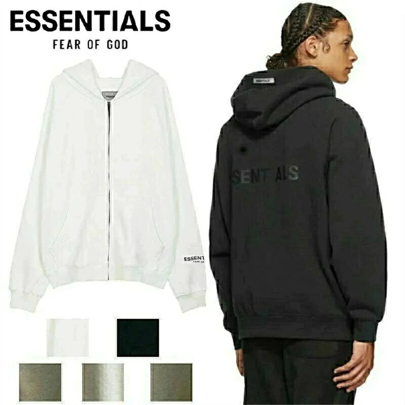 Rakuten - ESSENTIALS エッセンシャルズ パーカー トップス メンズ レディース スウエット 春 秋 冬ジップパーカー フード付き カジュアル 男女兼用 ビッグサイズ