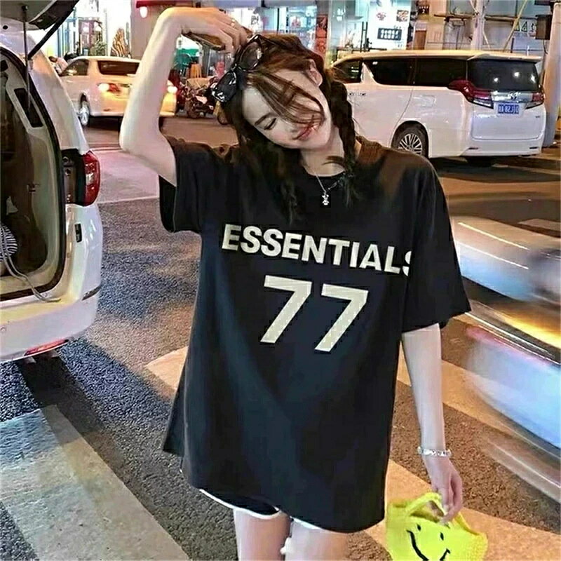 乐天商城 - ESSENTIALS エッセンシャルズ Tシャツ 半袖 メンズ レディース Logo T-Shirt ロゴ Tシャツ カーキ ホワイト