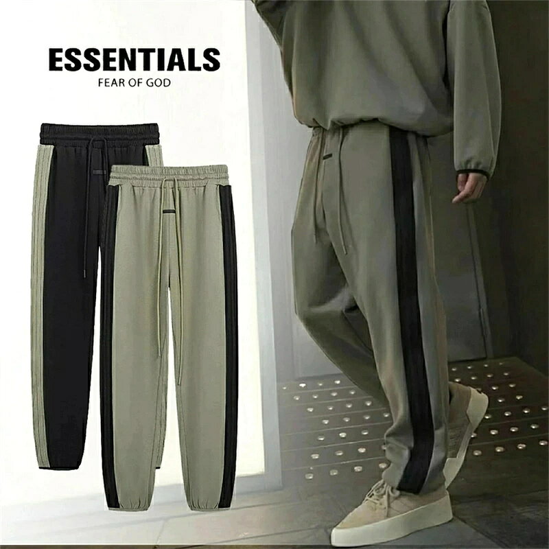 Rakuten - ESSENTIALS エッセンシャルズ Tシャツ 長ズボン スウェットパンツ ストレート裏起毛 メンズ レディース ユニセックス エッセンシャルズ 厚い 春夏 秋冬 最新 男女兼用 [並行輸入品]