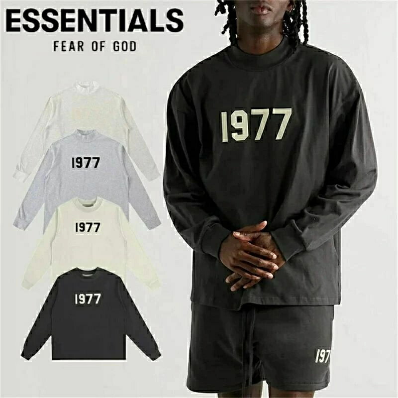 乐天商城 - ESSENTIALS エッセンシャルズ SS22 1977ロゴ 長袖Tシャツ ロゴ Tシャツ T-Shirt トップス 長袖 カジュアル 男女兼用