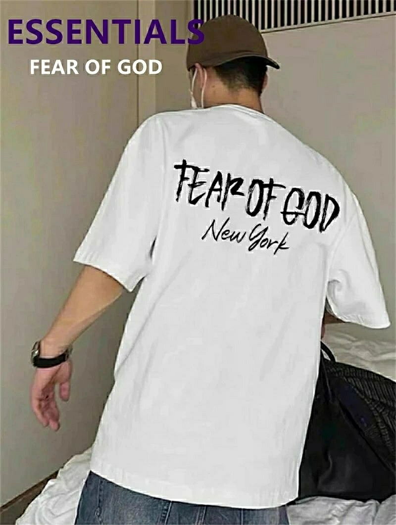 乐天商城 - FOG ESSENTIALS FEAR OF GOD エッセンシャルズ Tシャツ 両面ロゴ Tシャツ バックプリント メンズ レディース ユニセックス 春夏 夏 半袖 最新 正規品 男女兼用 送料無料[並行輸入品]