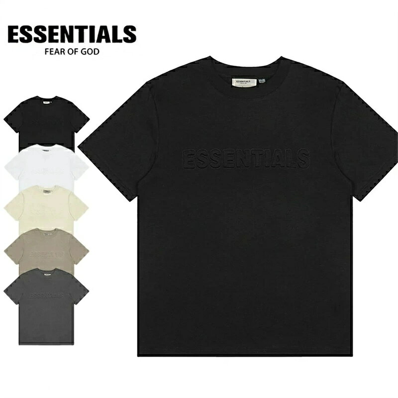 Rakuten - エッセンシャルズ ESSENTIALS 大きいサイズ半袖シャツ Tシャツ ゆったり オーバーサイズ 薄手 オシャレ プレゼント夏T-shirt メンズ レディース カッコイイ通気性 ファッシュ 半袖 男女兼用 5colors