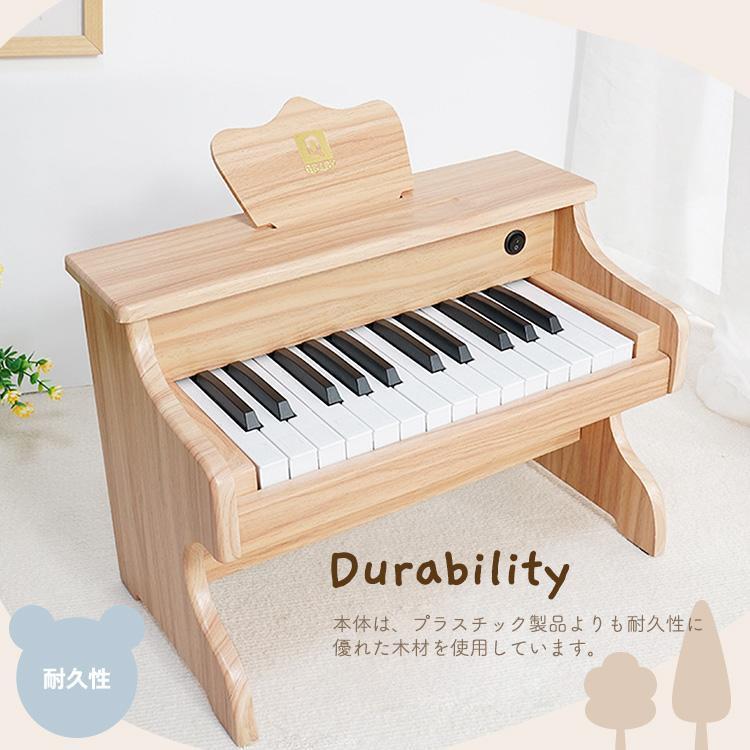ピアノ 木製 おもちゃ 初心者用 ミニピアノ 電子ピアノ キーボード 楽器 小さい 6歳 練習用 25鍵盤 女の子 男の子 ままごと おしゃれ かわいい 人気 おすすめ