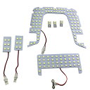 TOYOTA トヨタ PRIUS プリウス 50系(A)新型 LEDルームランプ 7点/402発 ZVW5# Sグレード (S Safety Plusは不適合) ムーンルーフなし車専用 3chip SMDホワイト白 室内灯 専用設計 取付簡単!