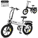 【5月9日20時~ ポイント5倍+最大2000円クーポン】公道走行可能 電動自転車 20インチ 折りたたみ 450W フル電動タイプ ファットバイク 電動 原付...