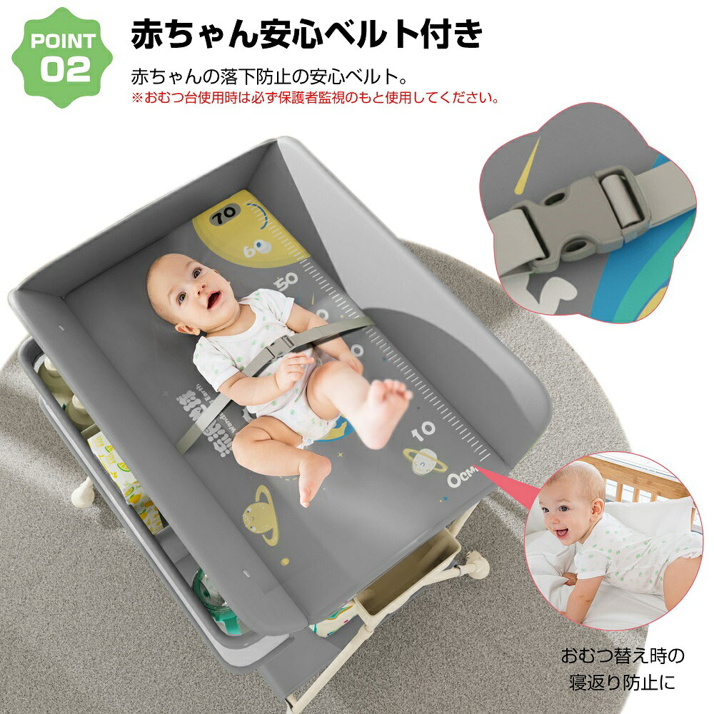 【P5倍＆最大2000円OFFクーポン！10/4 20時~】おむつ替え台 おむつ交換台 折りたた...