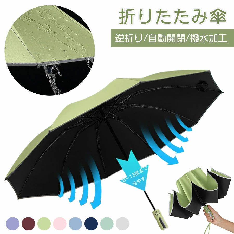 【P10倍→実質3,544円】【晴れでも雨でもしっかり守る】 折りたたみ傘 晴雨兼用 自動開閉 逆折り 10本骨 雨傘 軽量 遮熱 メンズ レディース 折り畳み傘 傘 超撥水 uvカット 梅雨対策 台風対応 高強度グラスファイバー コンパクト かわいい 大きい 携帯便利 ビジネス