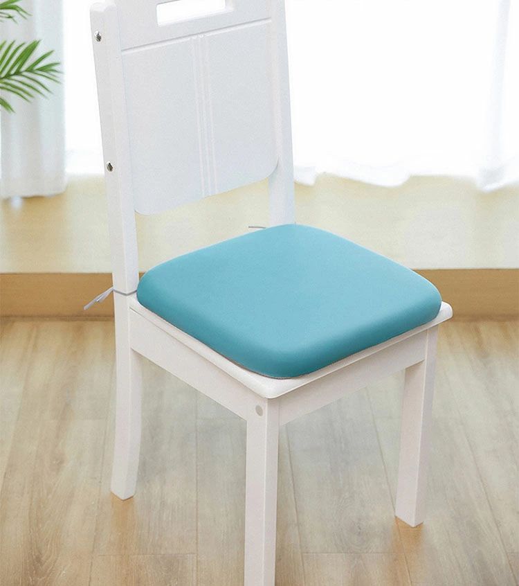 35×35×厚さ4cm 円形 四角形 夏用涼感 クッション 洗える オールシーズン チェアマット シートクッション 椅子用クッション チェア パッド チェアーパッド 丸形 座布団 ダイニングチェア 滑り止め 通気 チェアパッド 綿 低反発マット 丸形 [2]