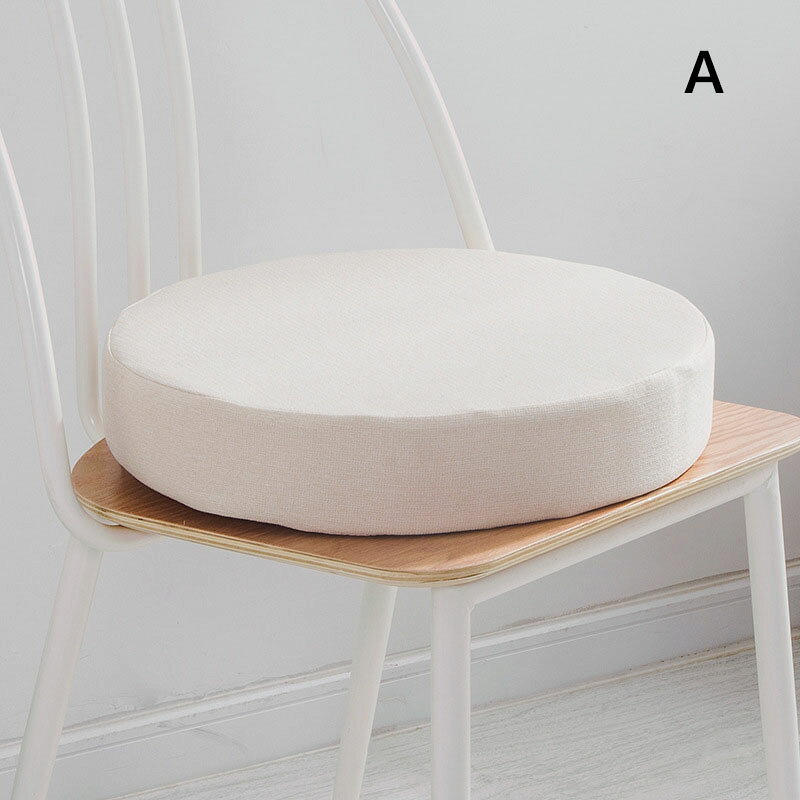 40*40*5cm35D高密度スポンジパッド 極厚 分解洗濯できます フロアクッション 亜麻 円形 丸型 滑り止め ラウンドクッション シートクッション 畳 ソファークッション [2]