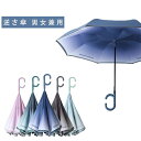 \期間限定★50%OFF&P10倍で1,680円! 8/24迄/逆さ傘 傘 逆さ 逆さま傘 濡れない 二重傘 晴雨傘 梅雨 長傘 無地 雨晴兼用 メンズ レディース 男女兼用 かさ UVカット 耐風 大きめ シンプル 軽量 おしゃれ 超撥水 ワンタッチ 逆開き 自動開閉 おしゃれ