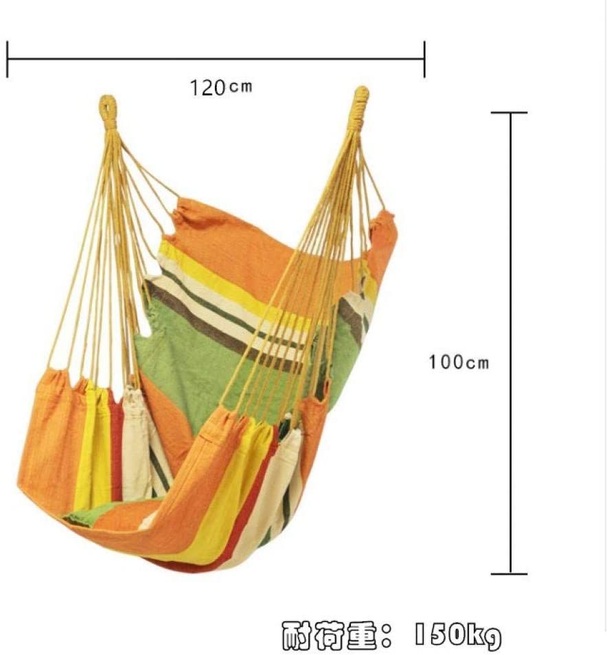 sunlightの【店長おすすめ】ハンモック ハンモックチェア キャンプ ハンモック ハンモック ハンギングチェア 折りたたみ クッションと収納袋付き ハンギングスイングチェア 耐荷重150kg ロープチェア 屋外/室内用 ぬいぐるみ ハンモック 収納 室内｜アングル2
