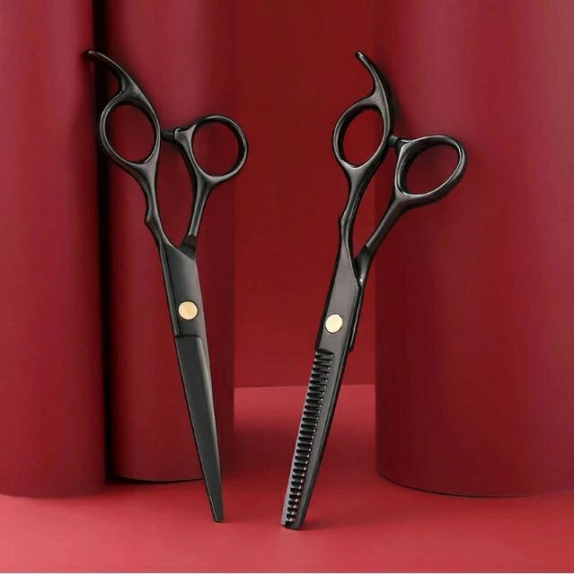 sunlightの【店長おすすめ】散髪 ハサミ カット すきバサミ ヘアカット 10点セット 散髪ケープ付き スキバサミ セルフカット 前髪 髪切り ウィッグはさみ 散髪 グッズ 道具 ケース付き 美容師 プロ用 家庭用 子供用 初心者用 ペット用 シザー セニング 散髪セット｜アングル3