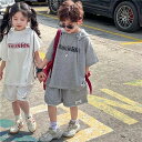 【P10倍→実質3,392円】セットアップ キッズ 兄妹 ベビー服 男の子 女の子 子供服 ジャージ 上下セット 夏 トップス ボトムス 半ズボン ジュニア お...