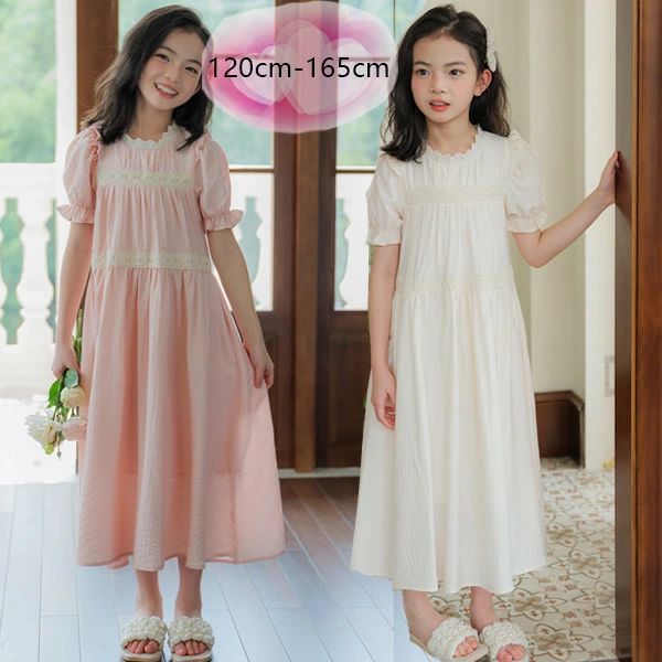 【P10倍！4260円→実質3834円 11/19 23:59まで】韓国子供服 女の子 ワンピース ピンク ページュ 誕生日 ..