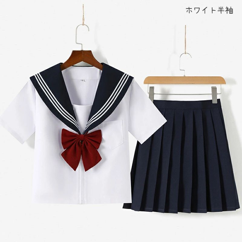 【限定記念価格！】制服女子高生JK制服コスプレコスプレセーラー服セーラー制服長袖/半袖スカーフ衣装フルセット仮装衣装ハロウィンコスチュームおすすめ可愛い男ウケセクシー大きいサイズ大人レディースコスプレ衣装可愛いレトロプリーツスカート