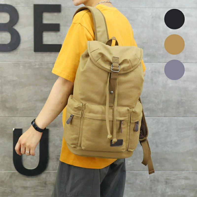 【限定記念価格！】リュック メンズ レディース 帆布 人気 リュックサック アウトドア バッグ 35L 大容量 通勤 通学 旅行 キャンプ 防災(4)