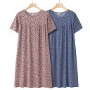 【限定記念価格!】涼やか ワンピース 母の日 夏 楊柳 涼しい ゆったり ホームウェア パジャマ 花柄 婦人服 ミセス シニア 50代 60代 70代 ファッシ...