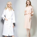 【店長おすすめ】レディース メンズ 薄手 バスローブ 綿100 ミモレ丈 ワッフル バスローブ 膝下丈 男女兼用 ナイトガウン ホテル 春秋用 ユニセックス