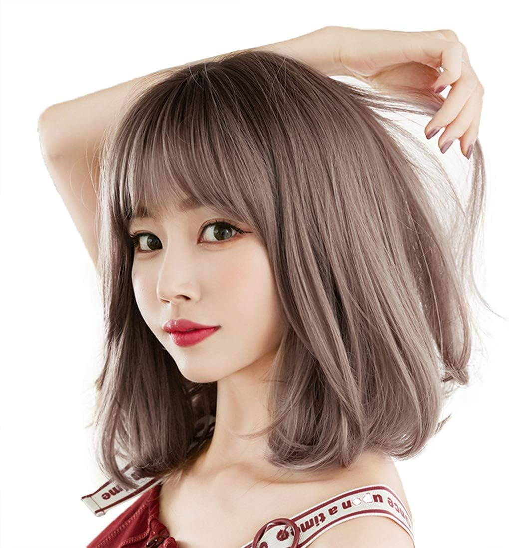 【P2倍！3690円→実質3616円 11/27 01:59まで】ウイッグ セミロング かつら フルウィッグ 巻き髪 人毛 通気性 レディース 女装 自然 可愛い 耐熱 原宿系 亜麻色 フルウィッグ 女性用かつら 梨花ウィッグ 空気前髪 中位長 内掛け