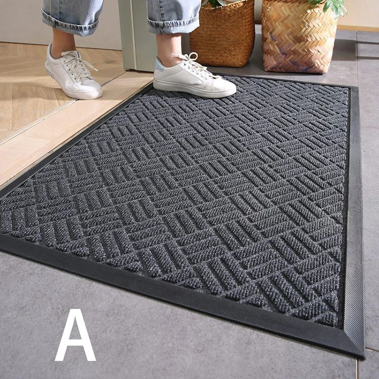 【期間限定4778円→4300円】家の屋外の玄関マット 80*120cm 90*150cm 120*180cm 玄関ドアにある北欧スタイルのポリプロピレン製滑り止めマット ゴム製ホームカーペットフロアマット 43.5*75cm 60×90cm - 2