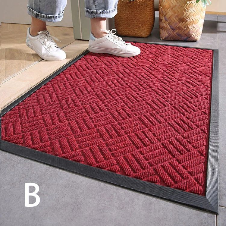【期間限定4778円→4300円】家の屋外の玄関マット 80*120cm 90*150cm 120*180cm 玄関ドアにある北欧スタイルのポリプロピレン製滑り止めマット ゴム製ホームカーペットフロアマット 43.5*75cm 60×90cm - 3