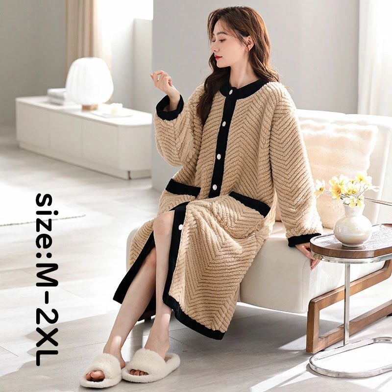 【P5倍！5780円→実質5491円 11/15 23:59まで】ナイトローブ バスローブ パジャマ レディース レディー..