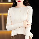 【限定記念価格!】セーター レディース 【心地よい春の肌触り】 春 秋 ボートネック 婦人服 【13カラー】【S~2XL】 きれいめ 薄手 ニット トップス